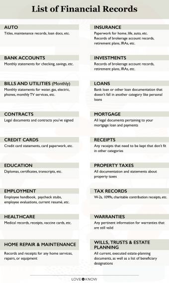 organize financial records easily